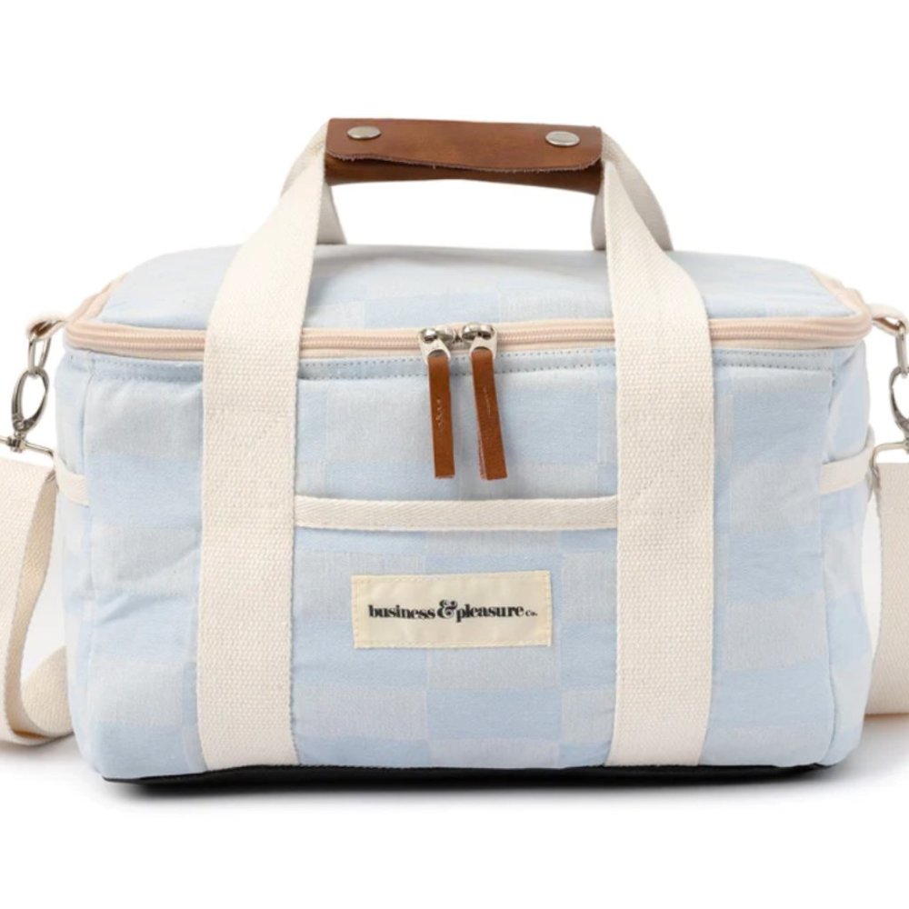 THE PREMIUM COOLER BAG - VINTAGE BLUE CHECK